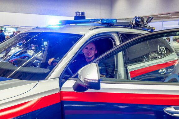 Polizei Einsatzfahrzeug auf der Innsbrucker Herbstmesse | © Congress Messe Innsbruck