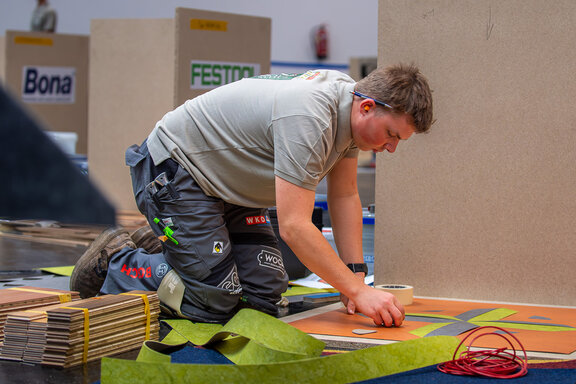 Bodenleger-Wettbewerb auf der Innsbrucker Herbstmesse | © Congress Messe Innsbruck